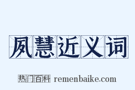 夙慧近义词是什么意思的图片